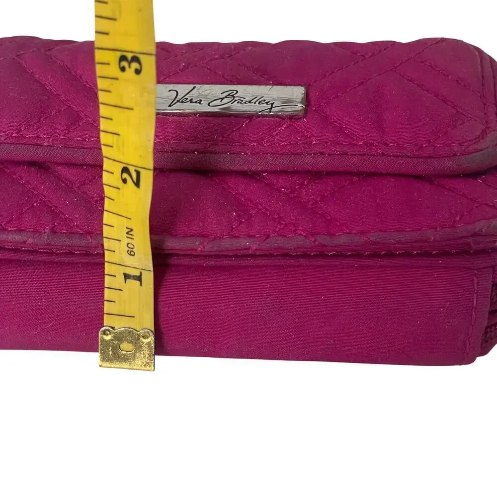 Vera Bradley Magenta Pink Quilted Wallet - Picture 8 of 15